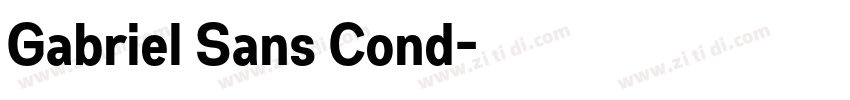 Gabriel Sans Cond字体转换 Gabriel Sans Cond字体转换